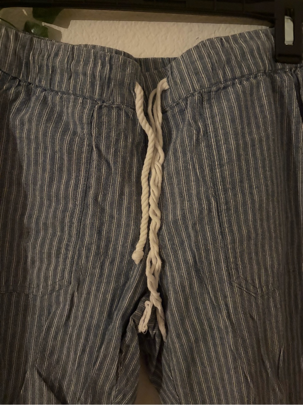 Jack by BB Dakota Blue and White Striped Drawstring Joggers - Picture 2 of 5